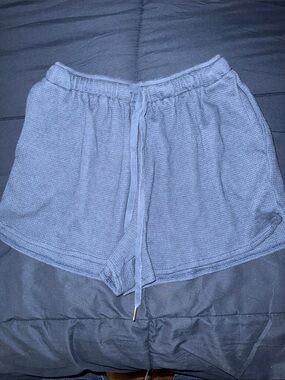 Women's Knit Lounge Shorts in Light Blue